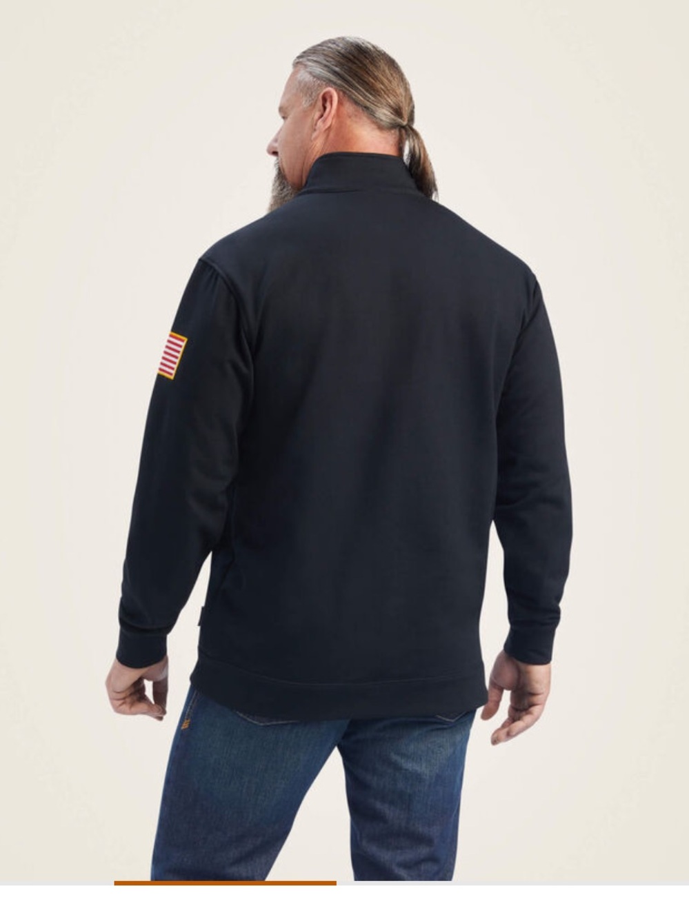 Ariat FR Durastrech Fleece 1/2 Zip Job Shirt - Picture 3 of 12